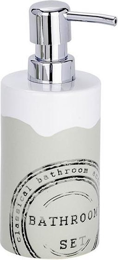 Zeepdispenser Wenko Bathroom 8.5x18x7cm Keramiek Wit