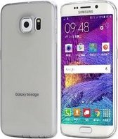 Samsung Galaxy S6 Edge Hoesje - Rock - Ultrathin Serie - TPU Backcover - Transparant / Zwart - Hoesje Geschikt Voor Samsung Galaxy S6 Edge
