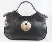 Yolande Jimenez - Concha Handtas - Kalfsleer - Zwart - Voering Zwart