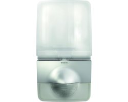 THEBEN Solar LED design straler met bewegingsmelder P12 AL PIR aluminium, 11W/4000K, 900lm, detectiehoek 180°, 12m en onderkruipbeveiliging