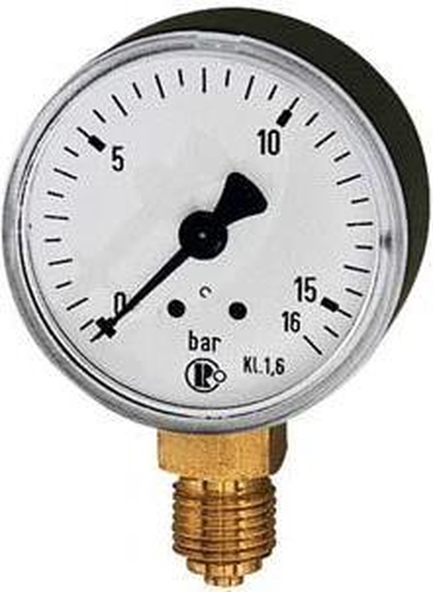 Manomètre 0-1 Bar, 40mm, Filetage G1/8" - Pour Mesure Pression Air, Huile Ou Eau