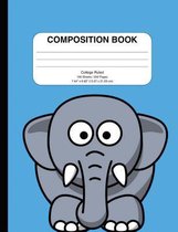 Composition Notebook with Elephant