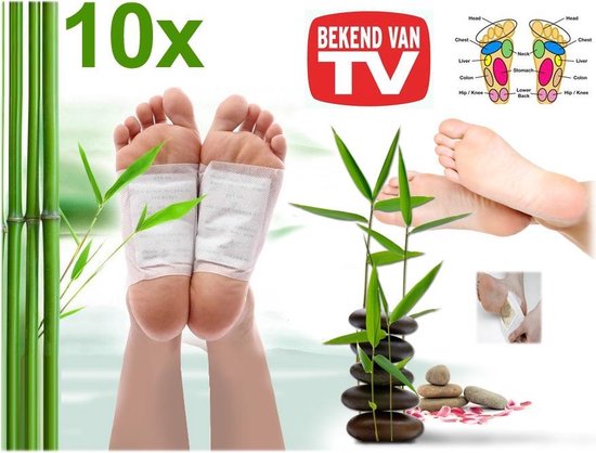 Patchs Détox Kinoki - 30 Patchs Pour Pieds - Purification Et Bien-être - Naturel - 10 Pièces Par Paquet