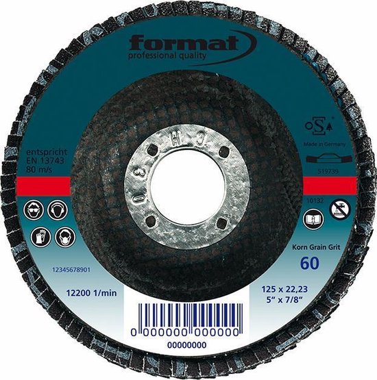 Lamellenschijf Kunsthars K 40 125mm Bol 