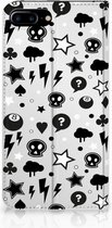 iPhone 7 Plus | 8 Plus Standcase Hoesje Silver Punk