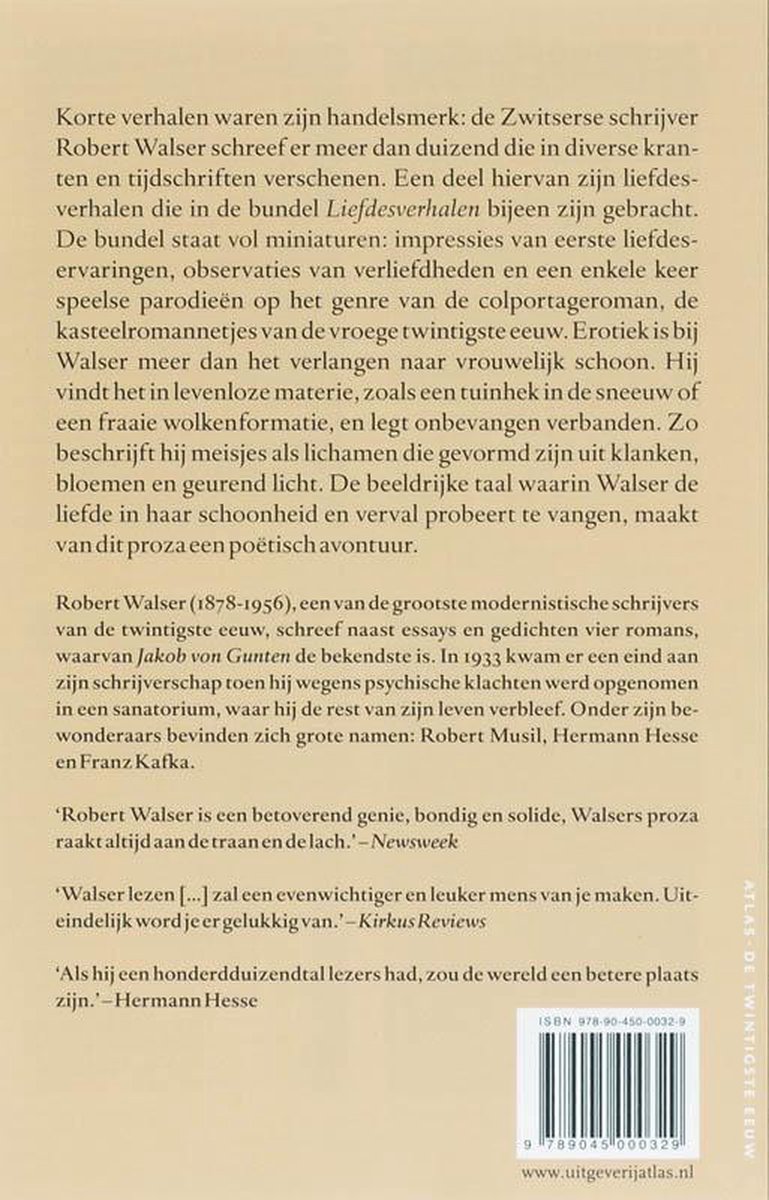 Liefdesverhalen - back cover