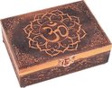 Tarot of sieradendoos OHM koperkleur - 18x13x6 cm - S Tarot of sieradendoos OHM koperkleur - 18x13x6 cm - S