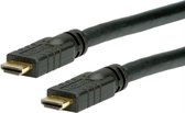 Value Actieve HDMI kabel versie 2.0 (4K 60Hz HDR) / zwart - 25 meter