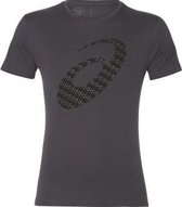 Asics Silver Top Graphic 2 Sportshirt Heren - Dark Grey