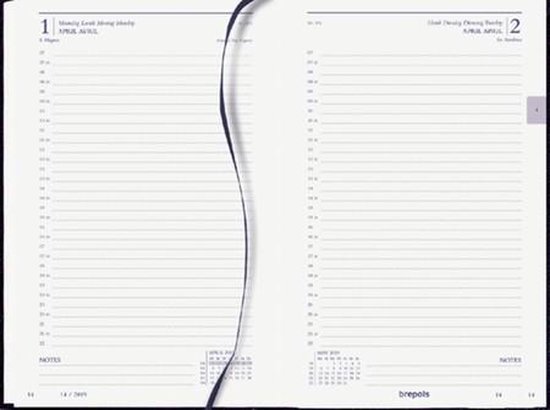 bol.com | Bureau Agenda 2020 -BORDO 1 dag per pagina (13cmx20cm)