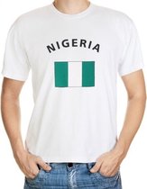 Wit t-shirt Nigeria heren L