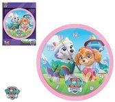 Paw patrol wandklok met Skye en Everest