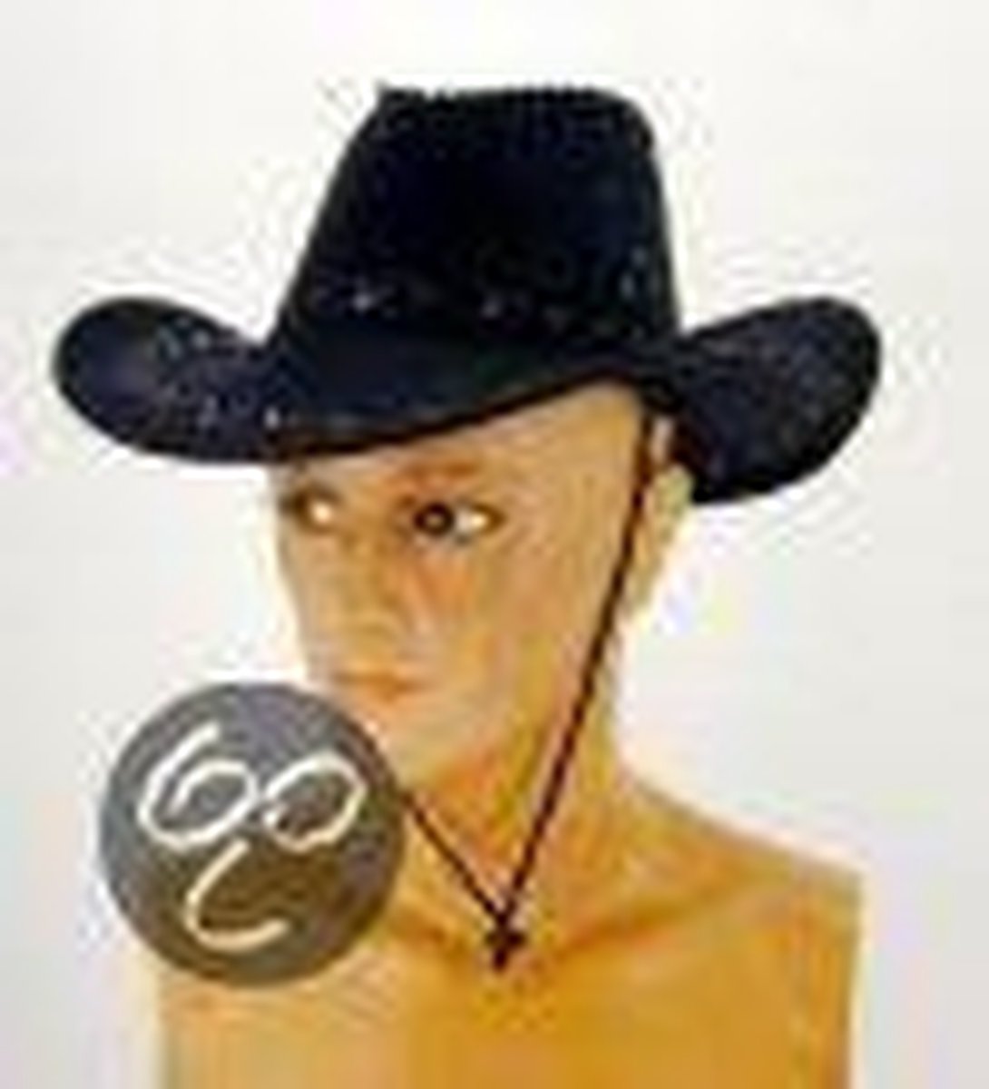 Western Cowboy hoed volwassene suedine luxe zwart