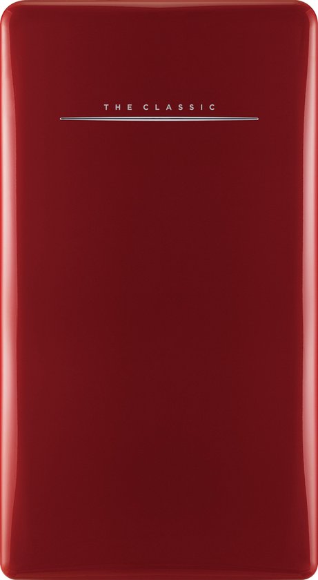 Koelkast: Daewoo FN153R - Retro Smalle Tafelmodel koelkast- Rood, van het merk Daewoo