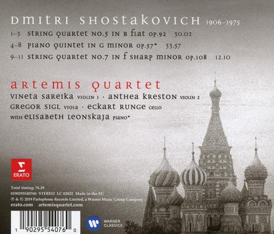 Shostakovich: String Quartet No. 5 / Op. 92 / No. 7 / Op. 108. Piano ...