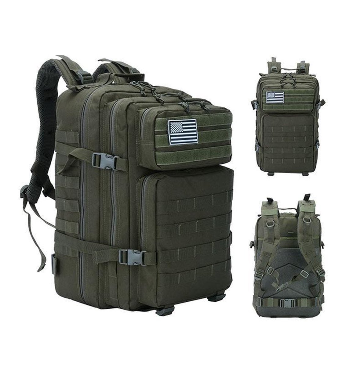 Backpack - Militair - Leger - Wandelrugzak - 50 Liter | bol.com