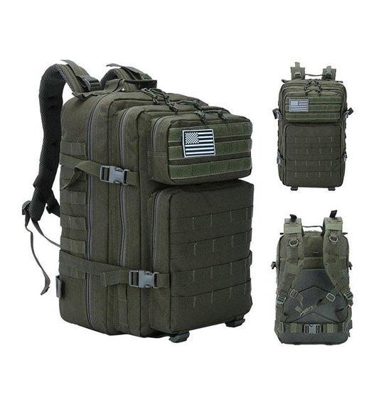 Backpack - Militair Tactisch - Leger Groen - Wandelrugzak - 50 Liter |  bol.com