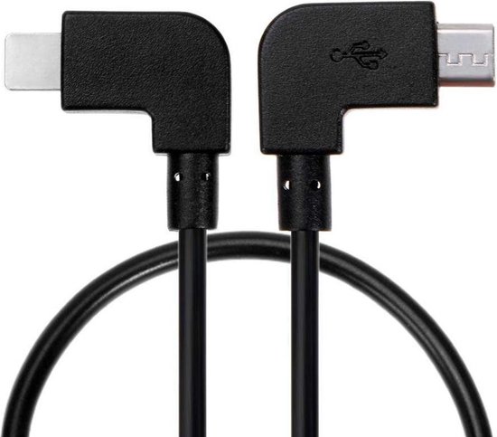 bol.com | 50CAL OTG kabel 30cm micro-USB >> Lightning (Apple iOS  iPhone/iPad) stroom, data en video