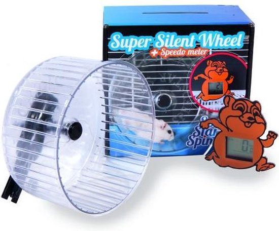 Roue à Hamster Silencieuse En Bois - Diamètre 15 Cm, Surface Liège - Double Roulement, Bruit 25-35 DB - Pour Hamster Doré, Syrien - Base Stable En Bois Massif