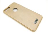Puloka Classic Leather Series - Hard Back Cover voor Apple iPhone 6 Plus/6S Plus - Leder Look - Goud