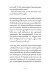 Pagina met tekst over het boek, de politiek en de meesterwerken van de schrijver.