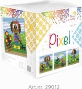 ~Pixel mosaic set (3xbasisplaat & 18 matjes) - Tuinieren