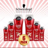 Schwarzkopf Gliss Hair Repair Ultimate Colour Shampoo 250ml - 6 Pack Voordeelverpakking