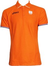 Asics Lifestyle Polo Shirt Heren Oranje - Maat XXL
