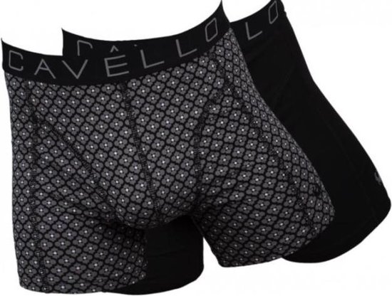Cavello Boxershort 2-Pack Black Print-XXL | bol.com