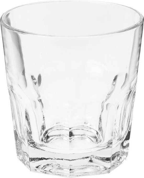 4x Drink water glazen van 250 ml - drinkglazen