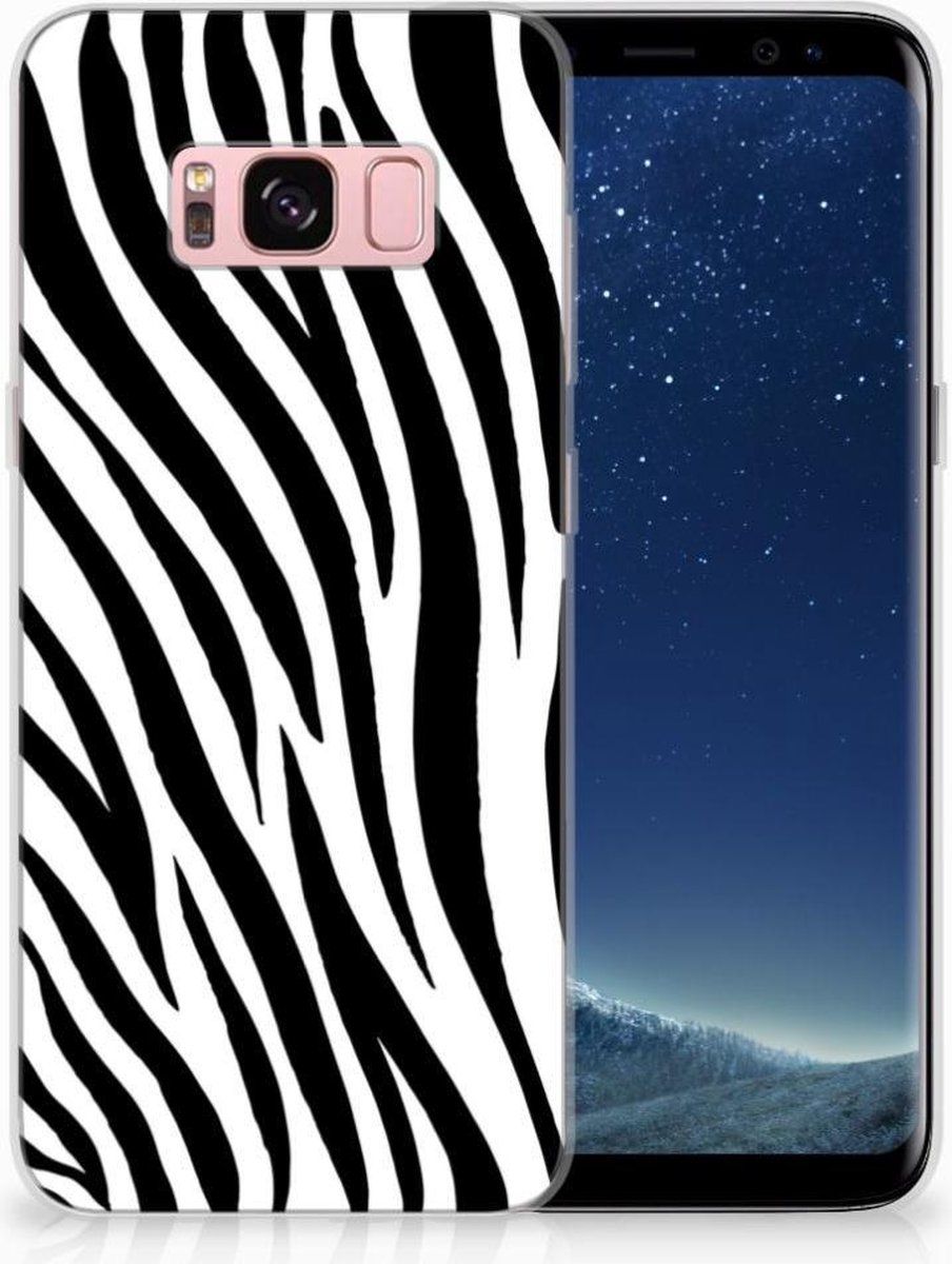 Samsung Galaxy S8 TPU Hoesje Zebra