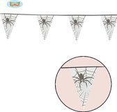 vlaggenlijn - spinnenweb met spin - 6m