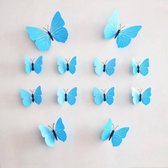 3D vlinders | blauw