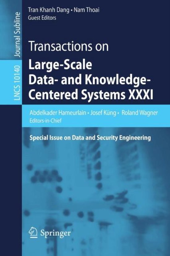 Transactions on Large-Scale Data- and Knowledge-Centered Sys ... - cover