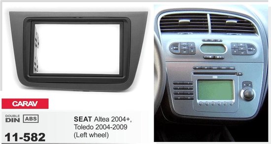 2-DIN SEAT Altea 2004+, Toledo 2004-2009 (Left wheel) inbouwpaneel  inbouwframe voor... | bol.com