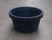 Bloempot Buiten Rond Norma Liscio Bassa 50cm ANTRACIET Teiplast