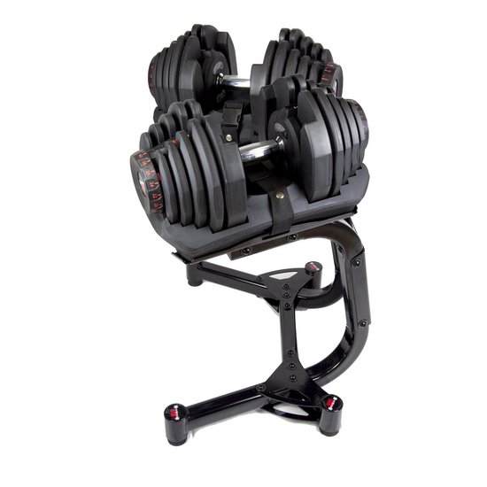 Medaille morfine mobiel Verstelbare Dumbbell set 5 t/m 40kg met standaard | bol.com