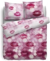 HnL Pure Cotton Dekbedovertrek Kiss - Litsjumeaux XL - 260x200/220 - Multi