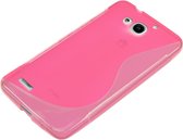 Huawei Ascend G750 Silicone Case s-style hoesje Roze
