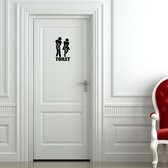WC - deursticker - Heer - Dame - Toilet - sticker - Dames - Heren