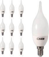 10 Stuks Calex LED Tip-kaarslamp 240V 4,5W 360lm E14 BXS40, 2700K
