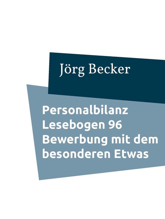 Personalbilanz Lesebogen 96 - Personalbilanz Lesebogen 96 Be ... - cover
