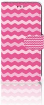 Xiaomi Mi A2 Lite Bookcover hoesje Waves Pink
