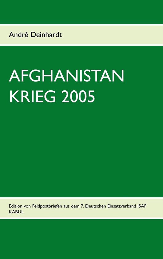 Afghanistan Krieg 2005 - cover