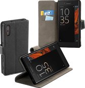 MP Case zwart book case book style voor Sony Xperia XZ / XZ Dual wallet case