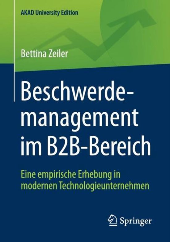 AKAD University Edition- Beschwerdemanagement im B2B-Bereich - cover