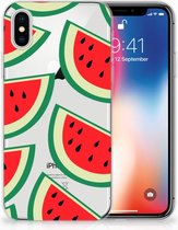 Backcover silicone hoesje Geschikt voor iPhoneX/10 | Xs Watermelons