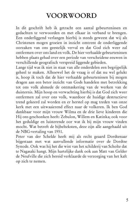 Voorwoord, gedrukt op een witte pagina met zwarte tekst.