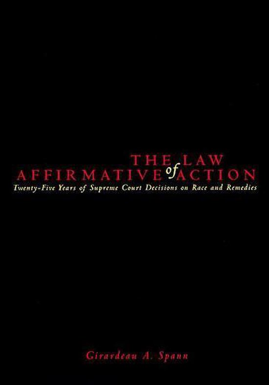 The Law of Affirmative Action - cover