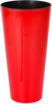 Bloempot Buiten Hoog Rond Tubus Slim Shine 40cm KORAALROOD Prosperplast